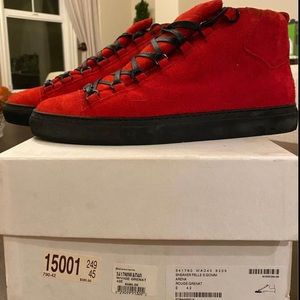 Balenciaga Rouge Grenat Sneakers
